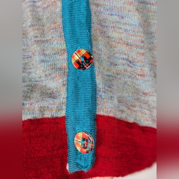 Eva & Claudi Size Large Wool Alpaca Blend Size Large Danish Design Artsy Funky - Picture 10 of 14